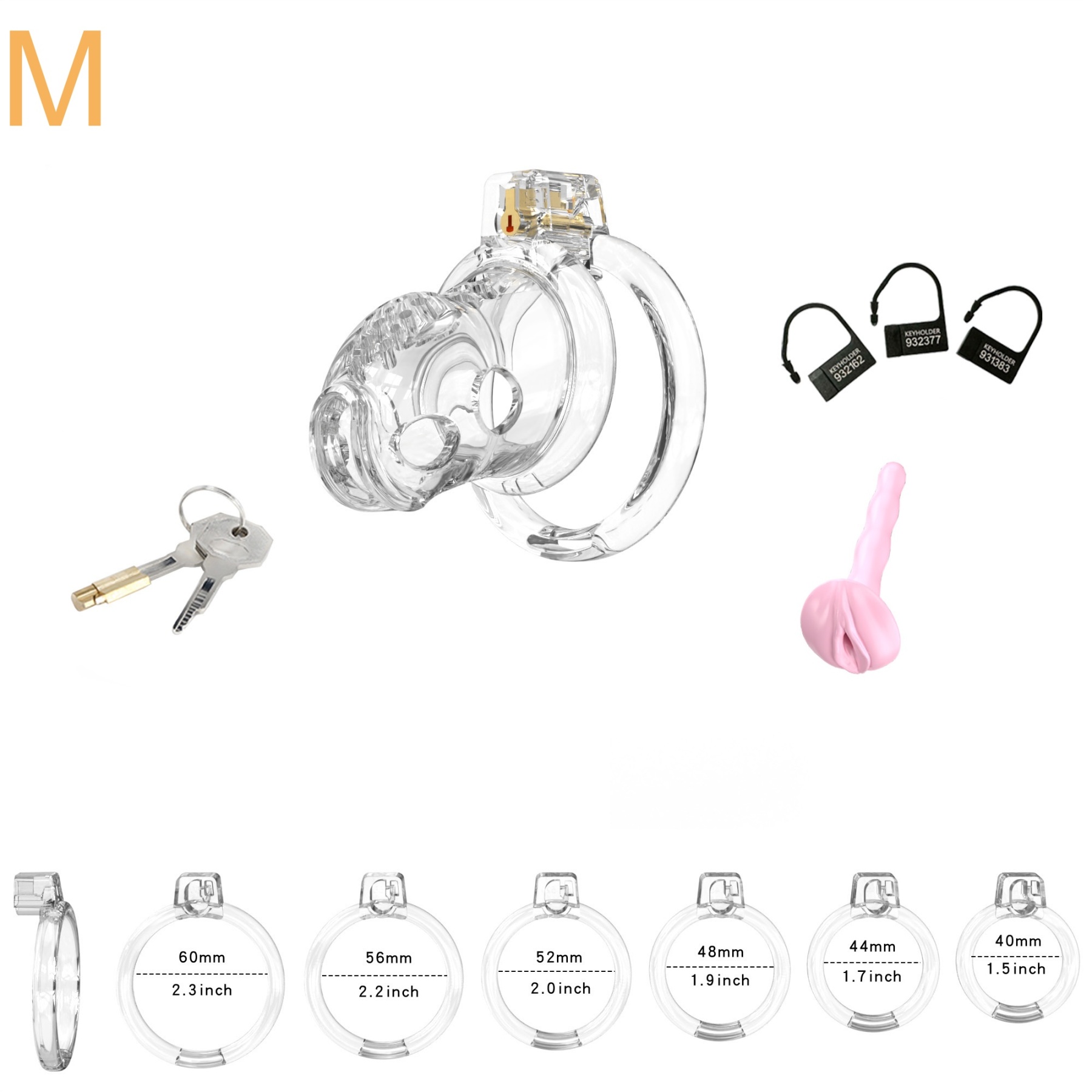 Elastic Male Chastity Cage-WeLovePlugs