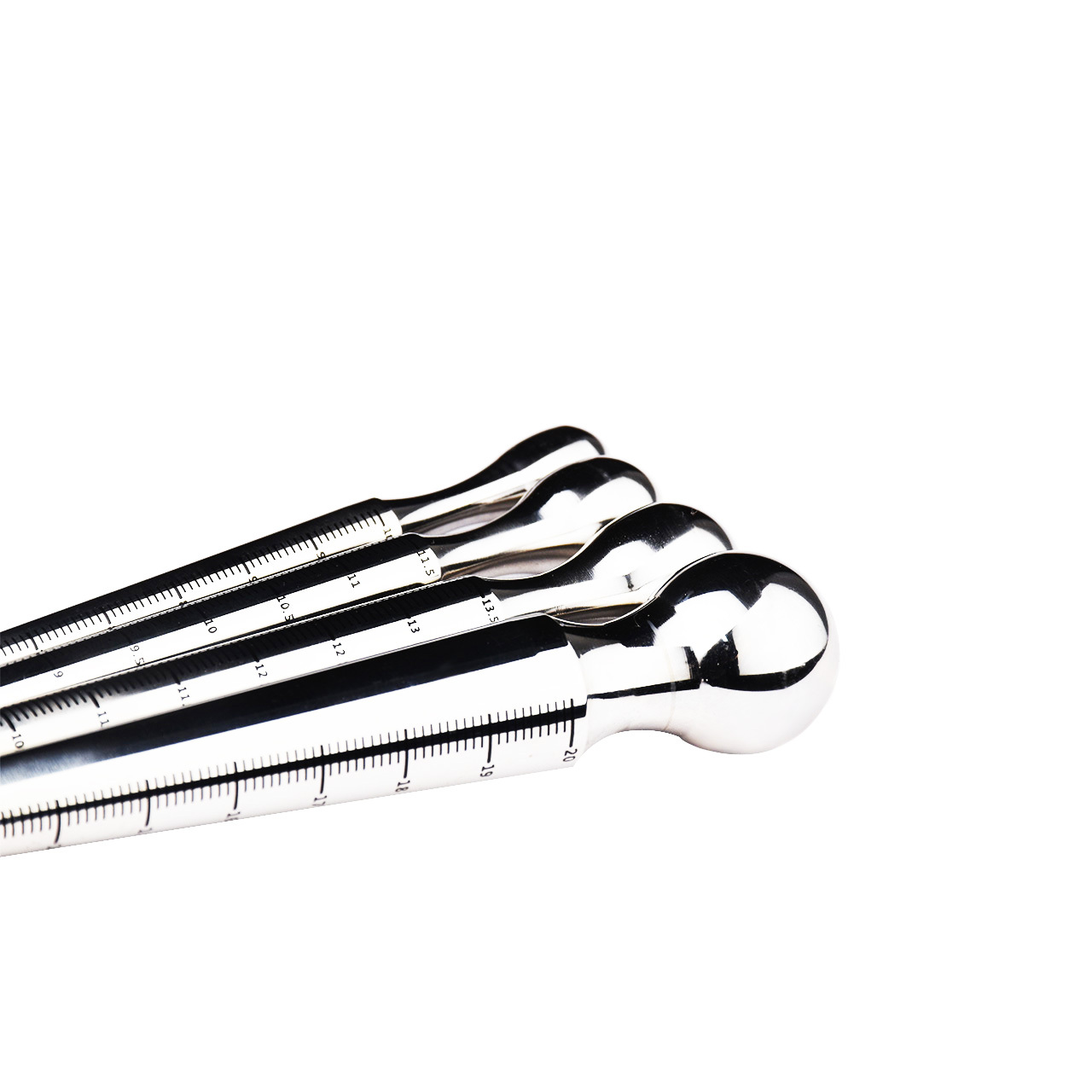 Stainless Steel Urethral Sounds With Scale Sounding Rods -WeLovePlugs