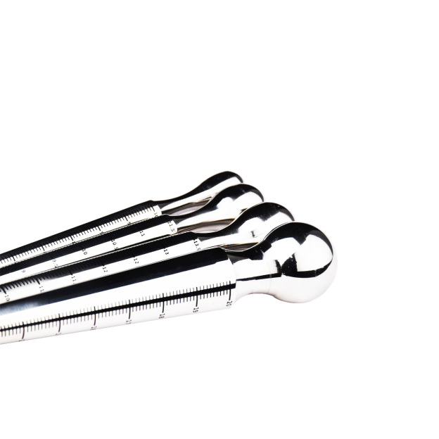 Stainless Steel Urethral Sounds With Scale Sounding Rods -WeLovePlugs
