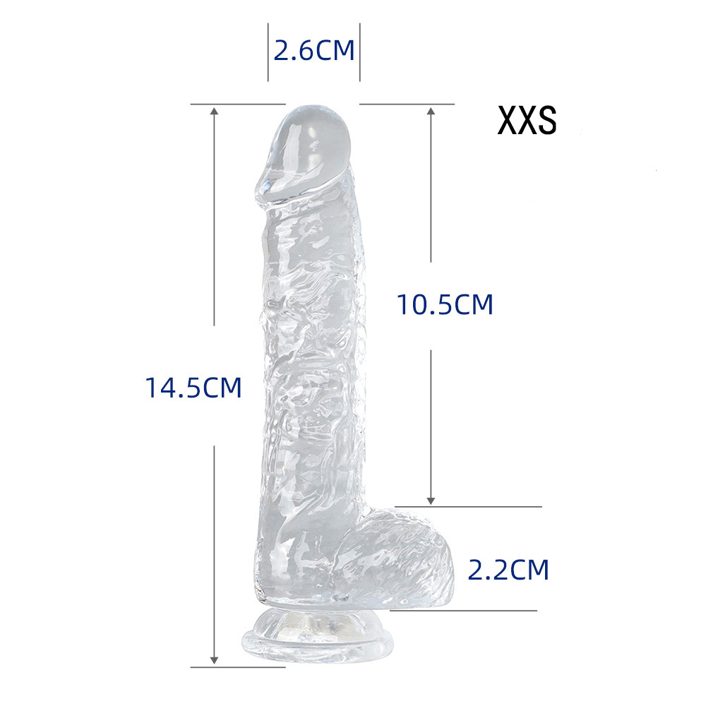 Small Realistic Clear 6 inch Cute Dildo with Suction Cup Dildo -WeLovePlugs