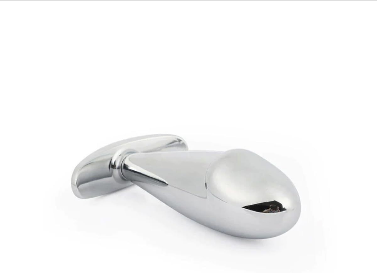 Stainless Steel Realistic Cock Head Anal Butt Plug Anal Trainer