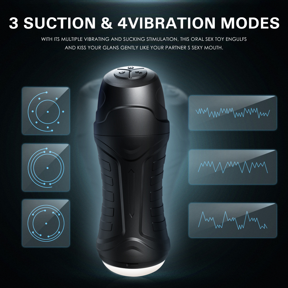 Ultimate Electric Masturbator – 3-mode Sucking & Vibrating Male Stimulation-WeLovePlugs