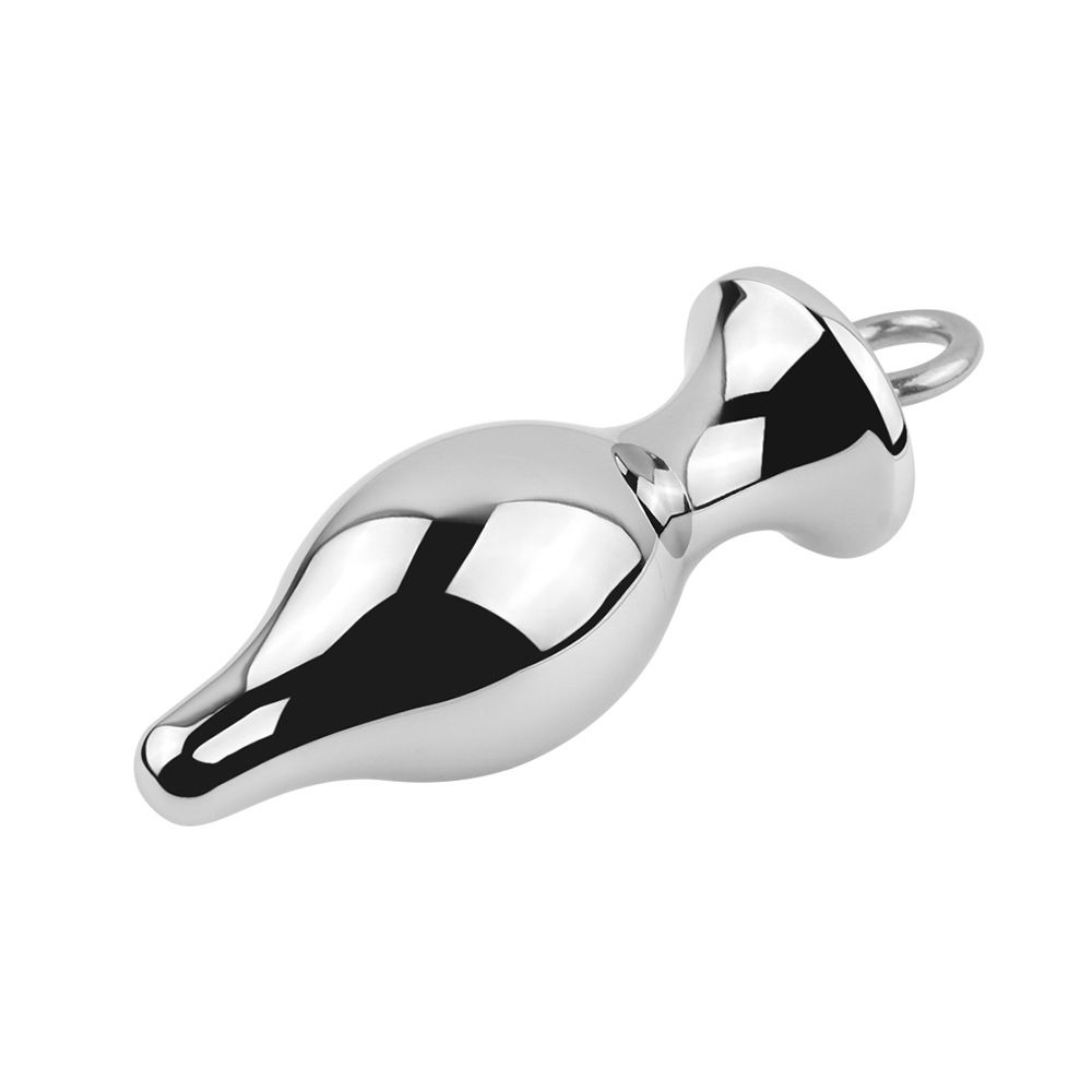 Metal Anal Plug with Pull Ring - image 4