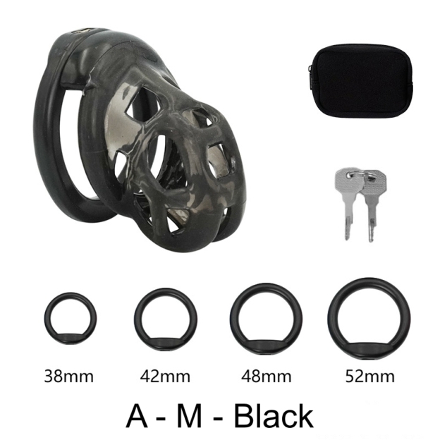 High Quallity 3D Print Breathable TPE Chastity Cage-WeLovePlugs