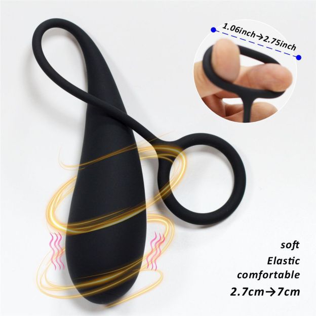 App Control Dual-Color Cock Ring with Vibrating Egg