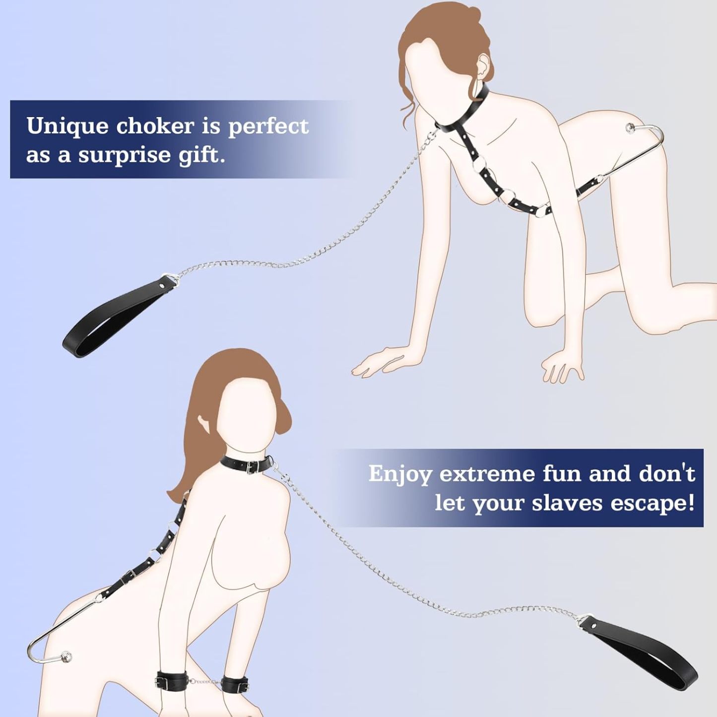 Leather Bondage Set With Anal Hook - image 1