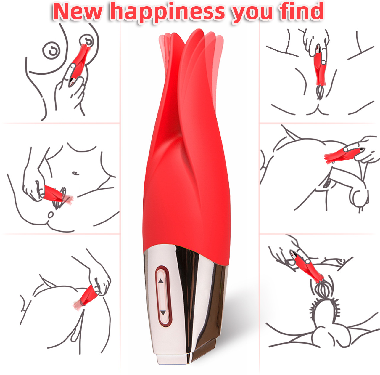 Sensation Clitoral Stimulator VibroClip Lipstick Mini Vibrator