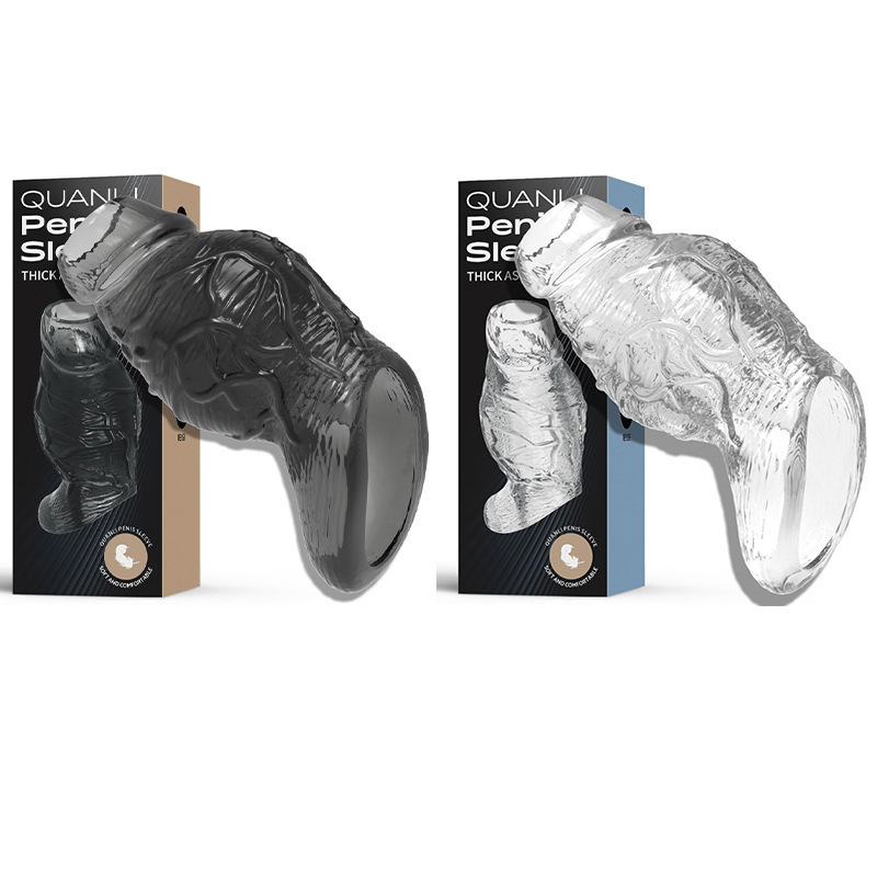 Punch-Style Studded Open-Head Penis Sleeve - image 6