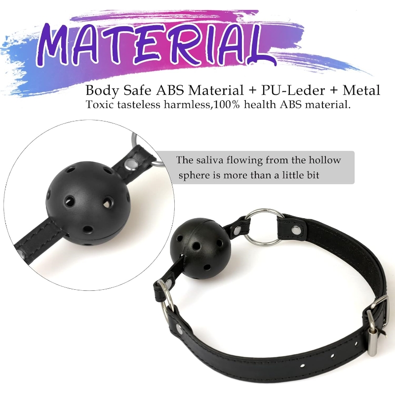 5-Piece BDSM Bondage Set – Ball Gag, Nipple Clamps & Anal Plug for Couples