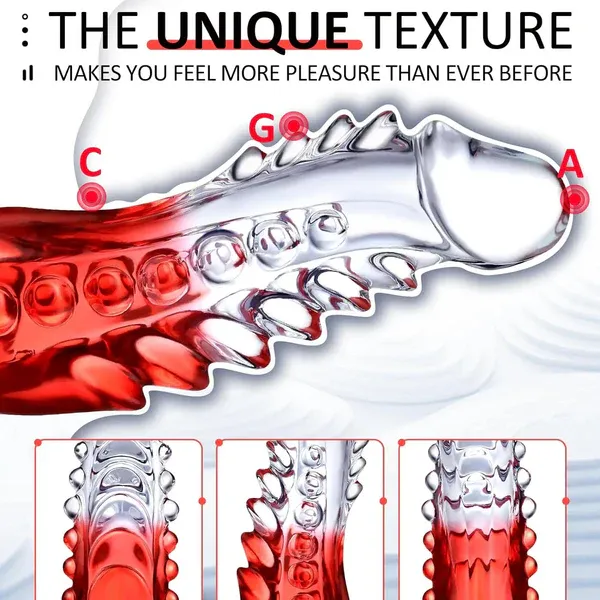 Crystal Clear Curved TPE Dildo for Women – 8.86 Inches - image 9