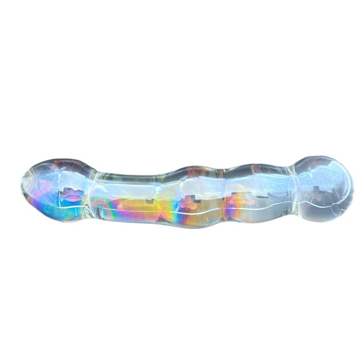 Colorful Glass Dildo Anal Butt Plug
