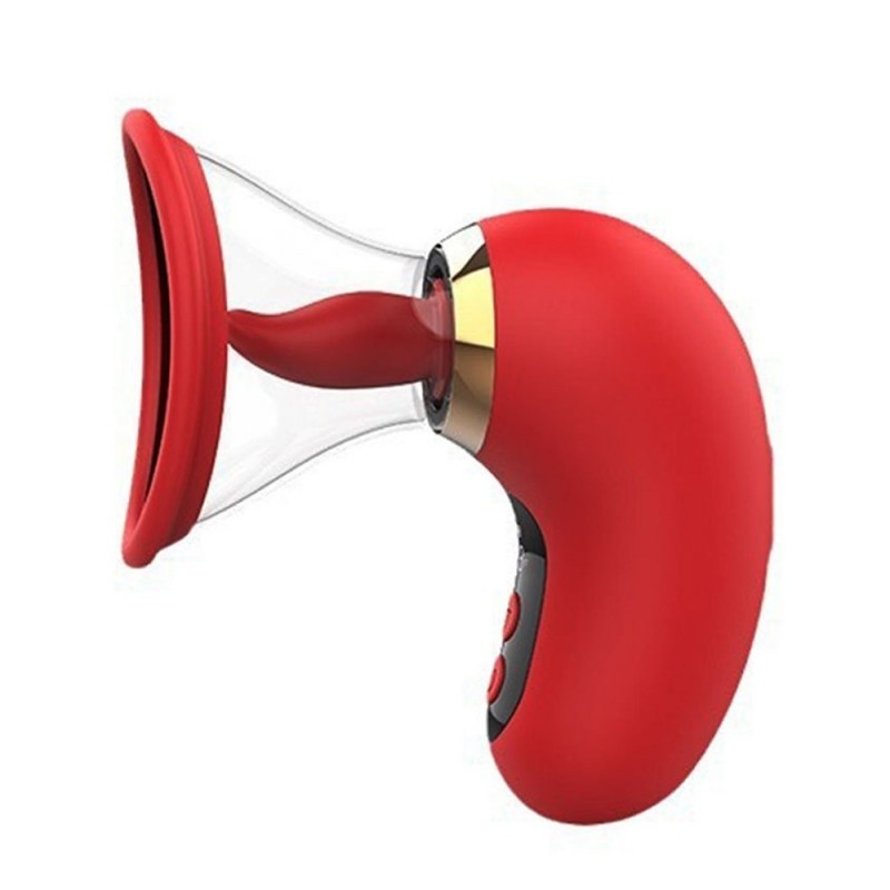5-in-1 Sucking Vibrator - Red - image 12