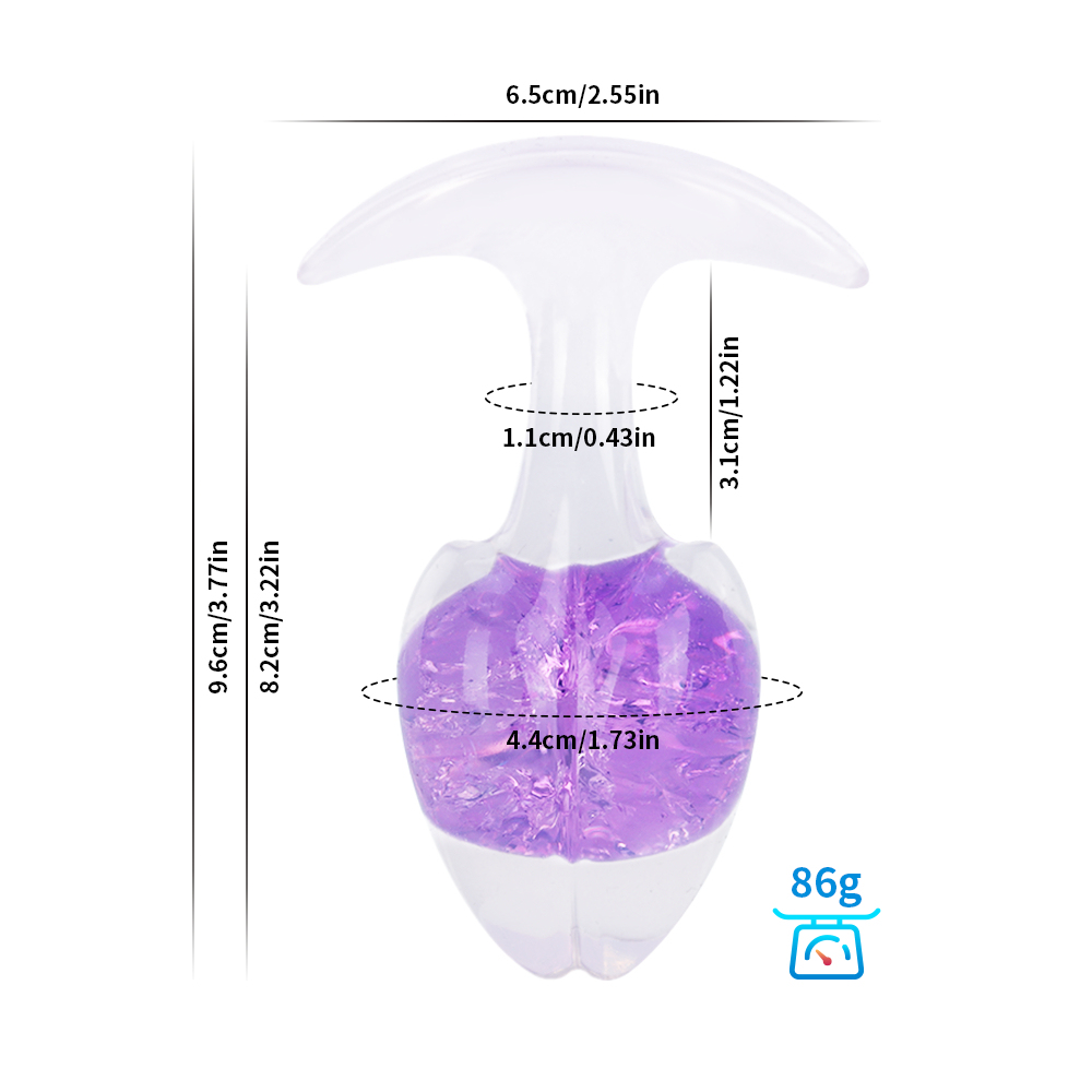 Crystal Vault Glass-Embedded Silicone Plug