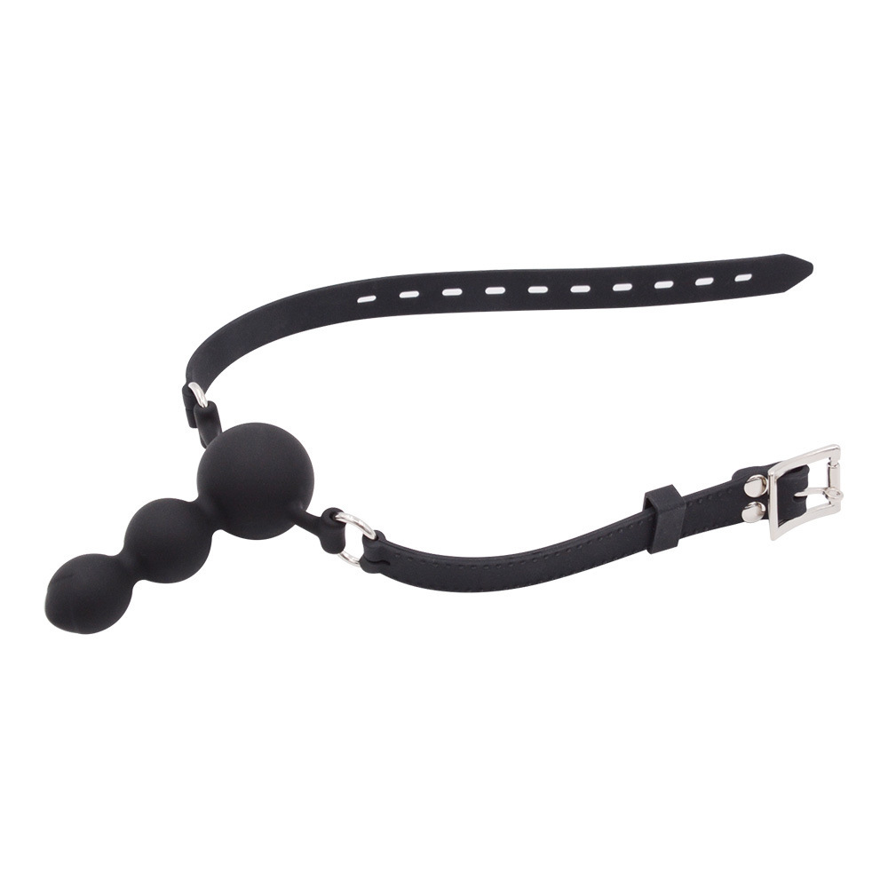 Obsidian Silence Ball Dildo Mouth Gag