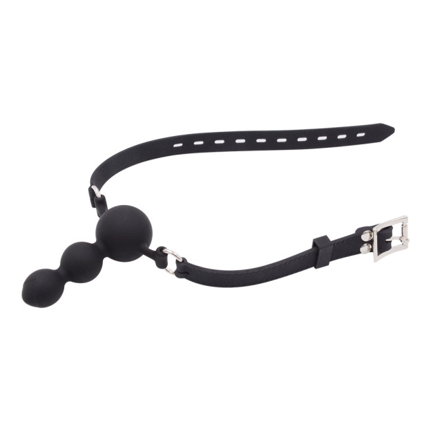 Obsidian Silence Ball Dildo Mouth Gag