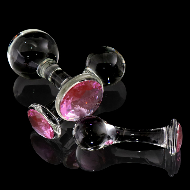 Crystalglow Glass Pleasure Anal Plug-WeLovePlugs