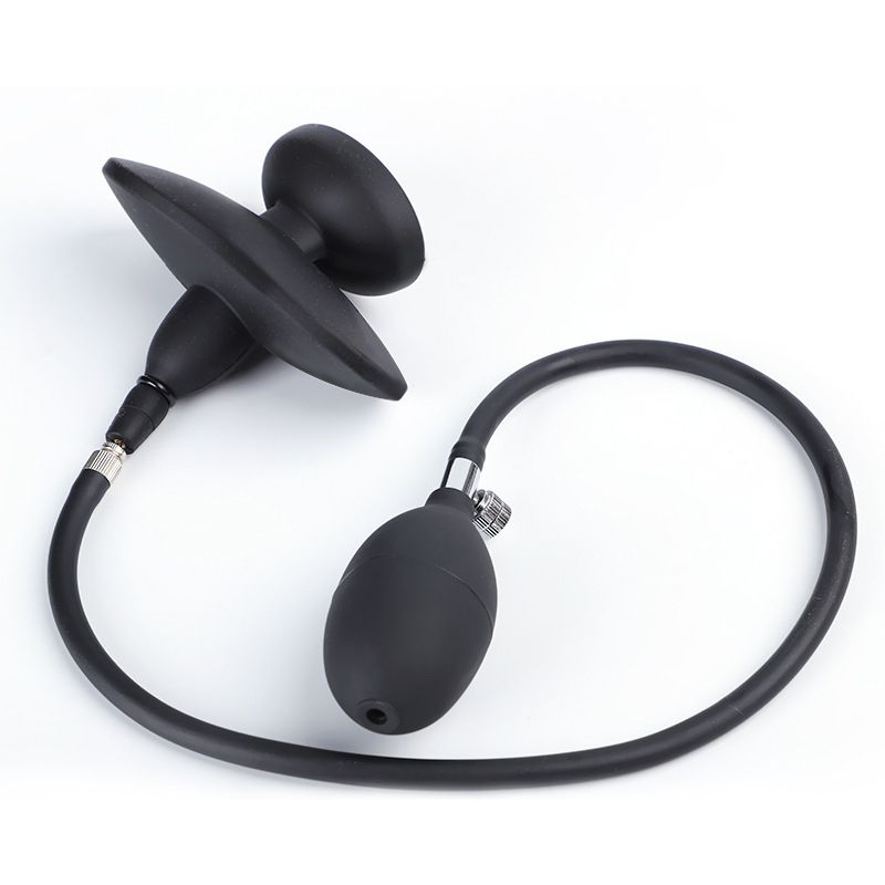 Breathe Control Ball Gag Inflatable Butt Plug
