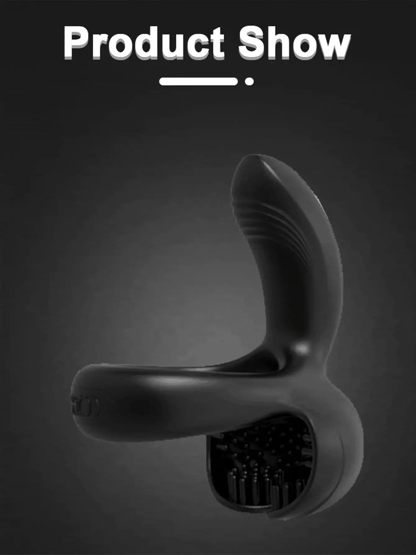 Men's Vibrating Cock Ring with Perineum & Testicle Stimulation