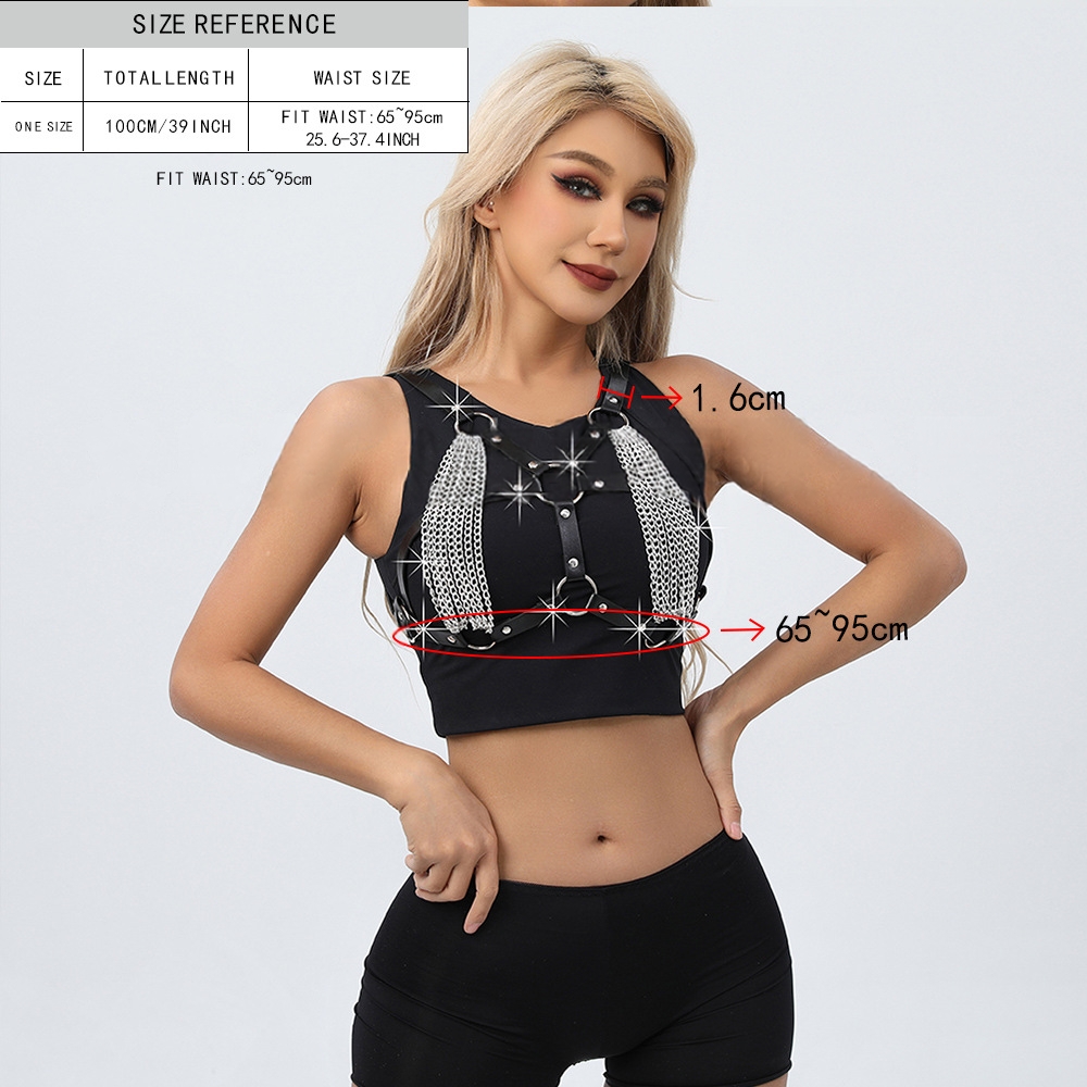 Nocturne in Leather & Chains Harness Lingerie