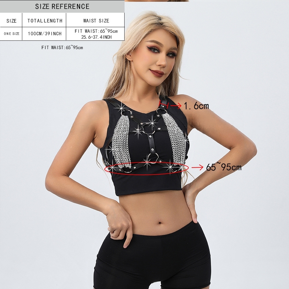 Nocturne in Leather & Chains Harness Lingerie