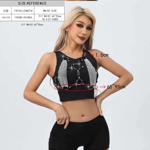 Nocturne in Leather & Chains Harness Lingerie