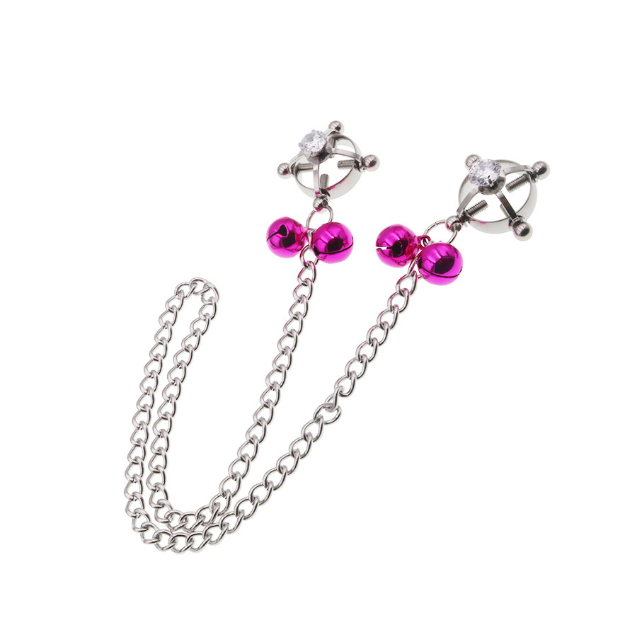 Metal Nipple Clamps With Jewerly - image 1