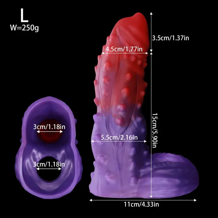 Tentacle Texture Penis Sleeve - L - image 7