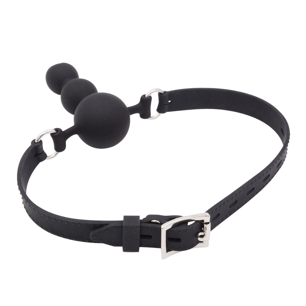 Obsidian Silence Ball Dildo Mouth Gag