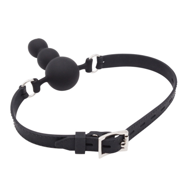 Obsidian Silence Ball Dildo Mouth Gag