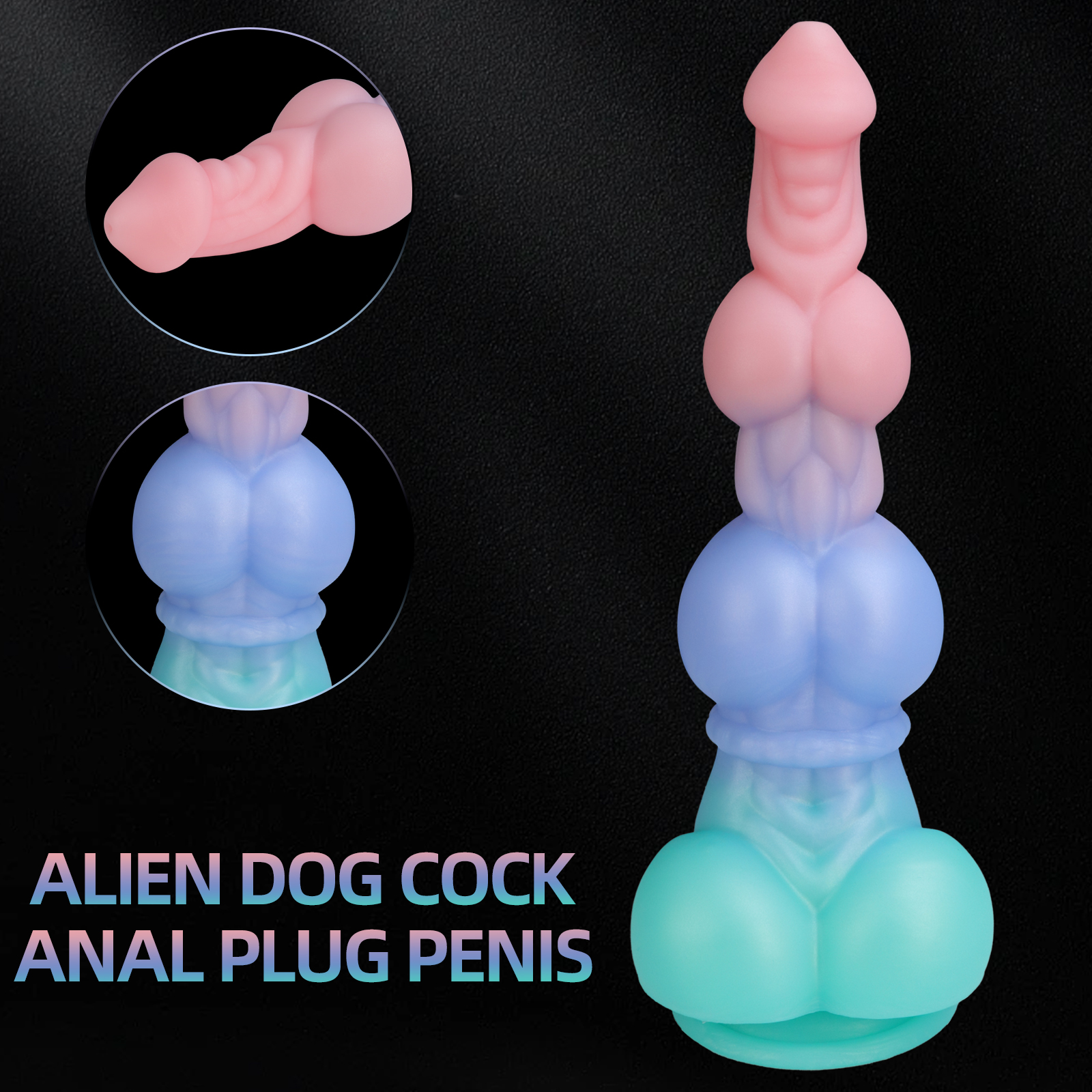 Multi-Node Silicone Fantasy Dildo - image 3