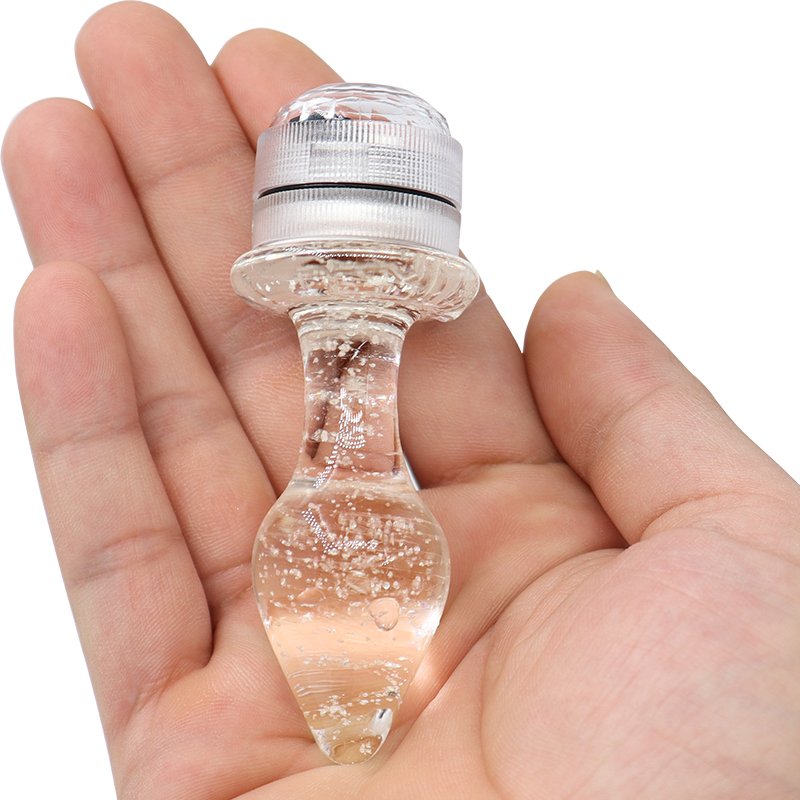 Remote Control Led Crystal Anal Butt Plug
