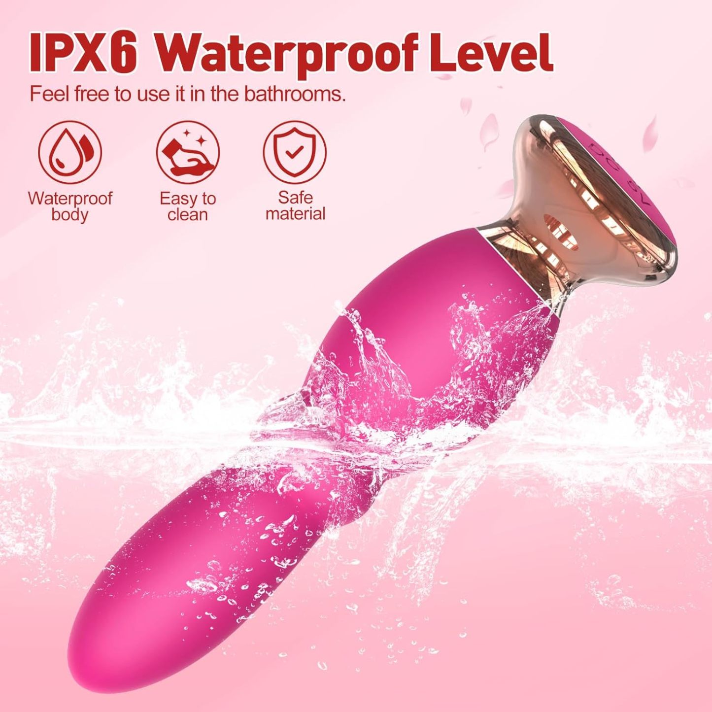 Small Waist G-Spot Vibrator - 10 Modes Waterproof & Remote Control