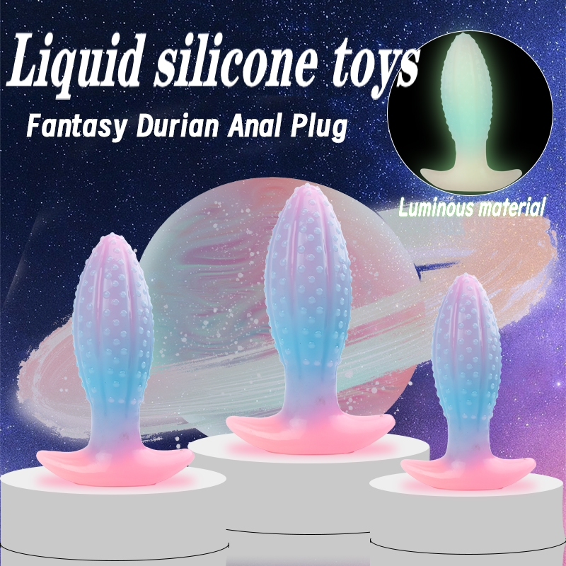 Glowing Oval Beads Anal Plug-WeLovePlugs