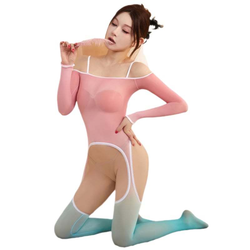 Gradient Suspender Bodystocking - image 1