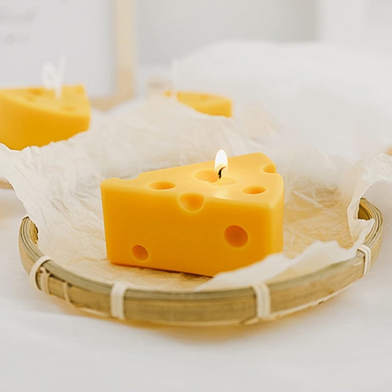 Cheese Shaped Aroma Soy Wax Scented Candle - image 5