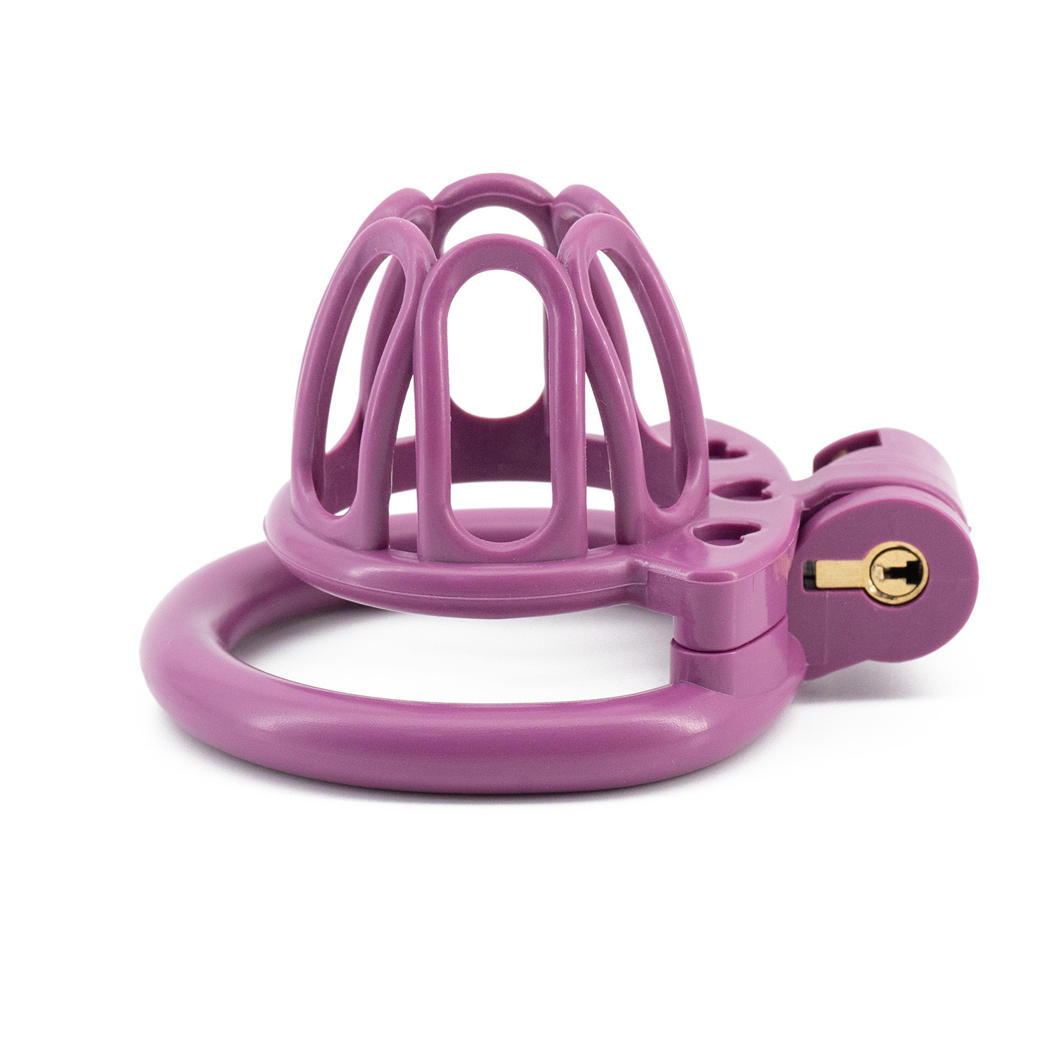 Open End Hollow Chastity Cage with 4 Rings -WeLovePlugs