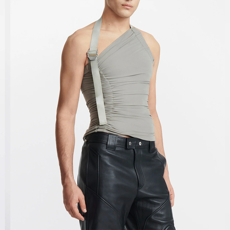 Men's Knit Halter Tank Top - image 5