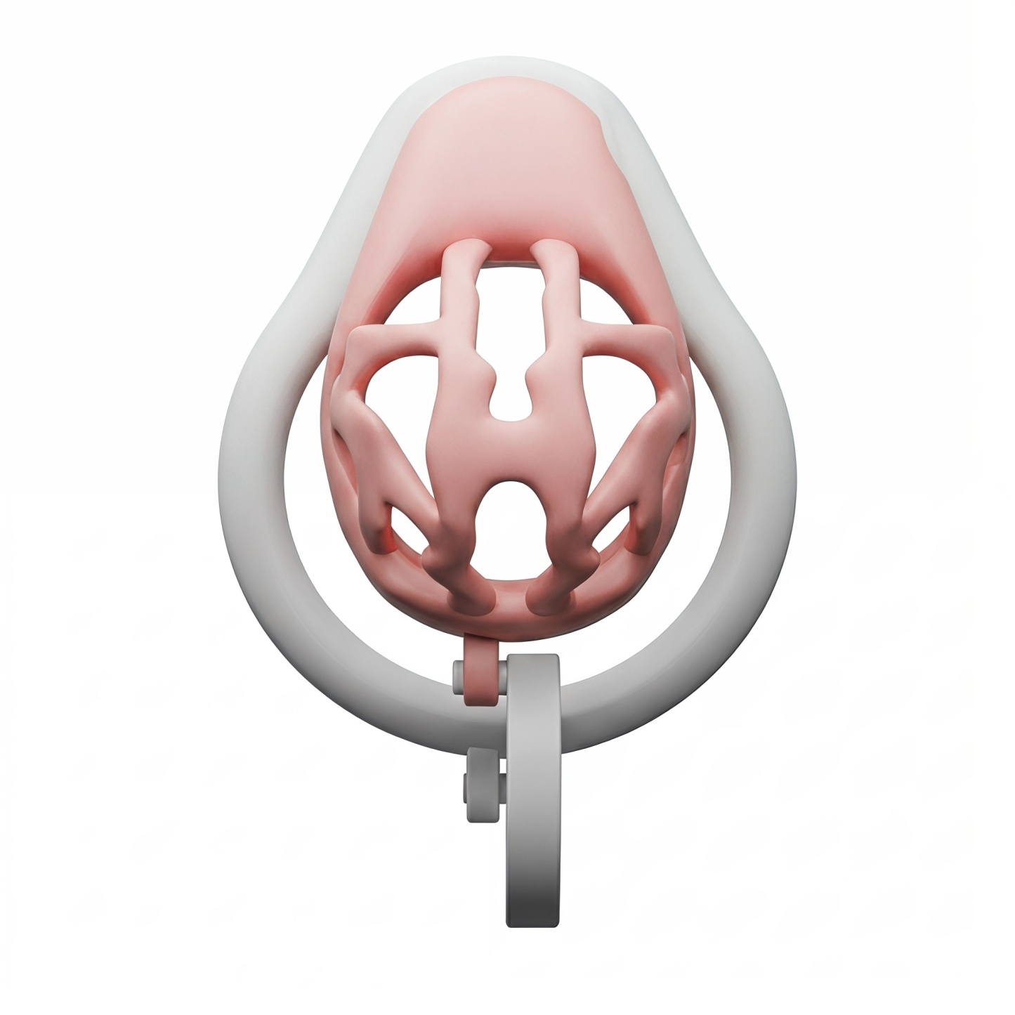 Pearl Drop Chastity Cage - Pink - image 5