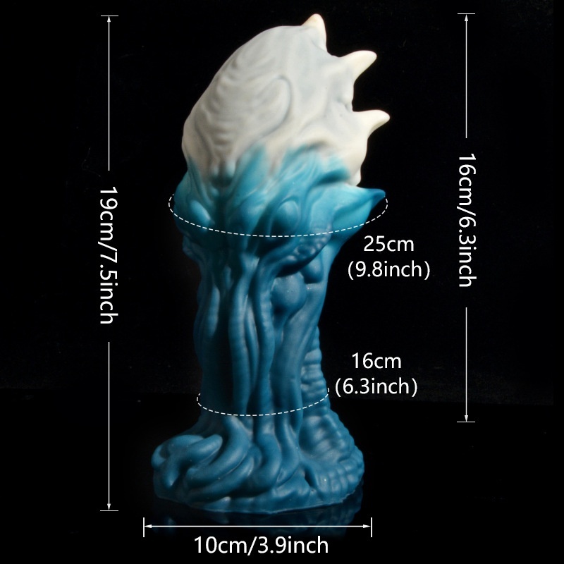 Liquid Silicone Monster Dildo Knot Alien Dildo -WeLovePlugs