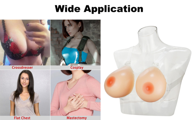 Fake Boobies Seductive Silicone Breast Forms Crossdresser Transgender Cosplay -WeLovePlugs
