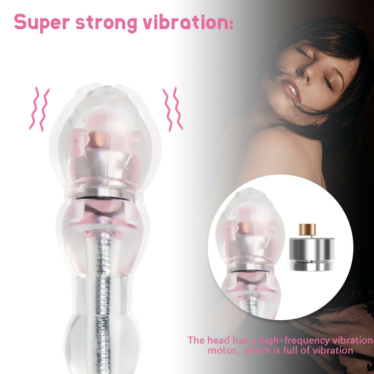 Sleek & Powerful 12-Speed Vibrator Beaded Dildo – Perfectly Sized for Intense Pleasure-WeLovePlugs