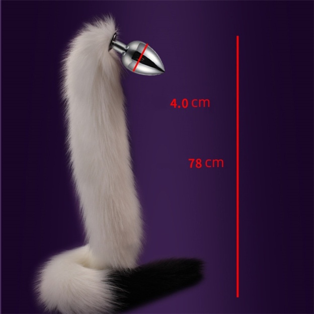 Long Plush Fox Tail Butt Plugs-WeLovePlugs