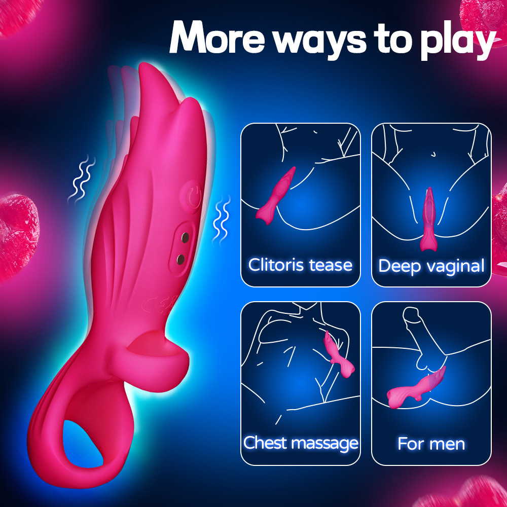 Six Finger Magic Set Vibrator Clitoris G-Spot Stimulator