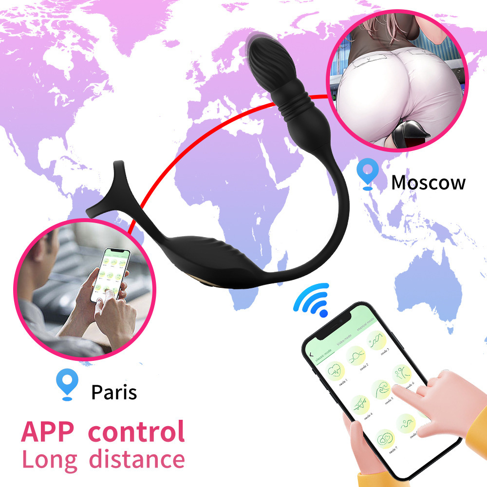 Auto-Sizing App Control Prostate Massager Butt Plug with 10 Vibration Modes