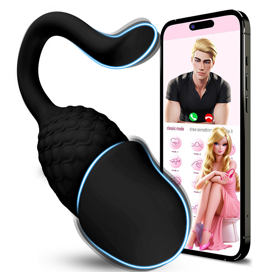 4.45'' Vibrator App Remote Control Wearable Rose Sex Toy For Couples - Black - image 7