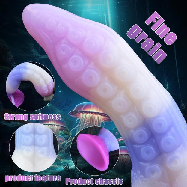 Octopus Tentacle Squirting Dildo with Suction Cup 
