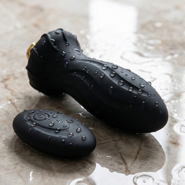 Remote Control Spiral Texture Vibrating Anal Massager - image 14