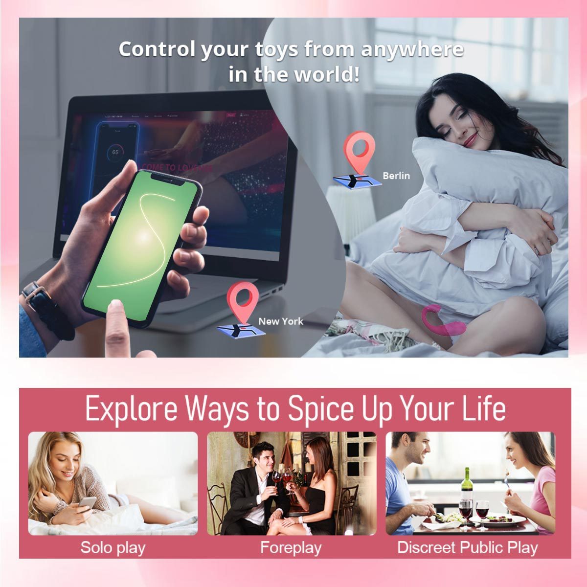 Dual Motor Vibrator for Vaginal & Clitoral Stimulation - App Control-WeLovePlugs