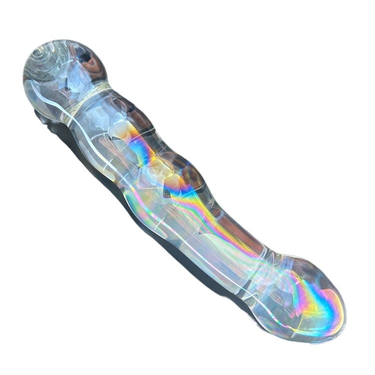 Colorful Glass Dildo Anal Butt Plug
