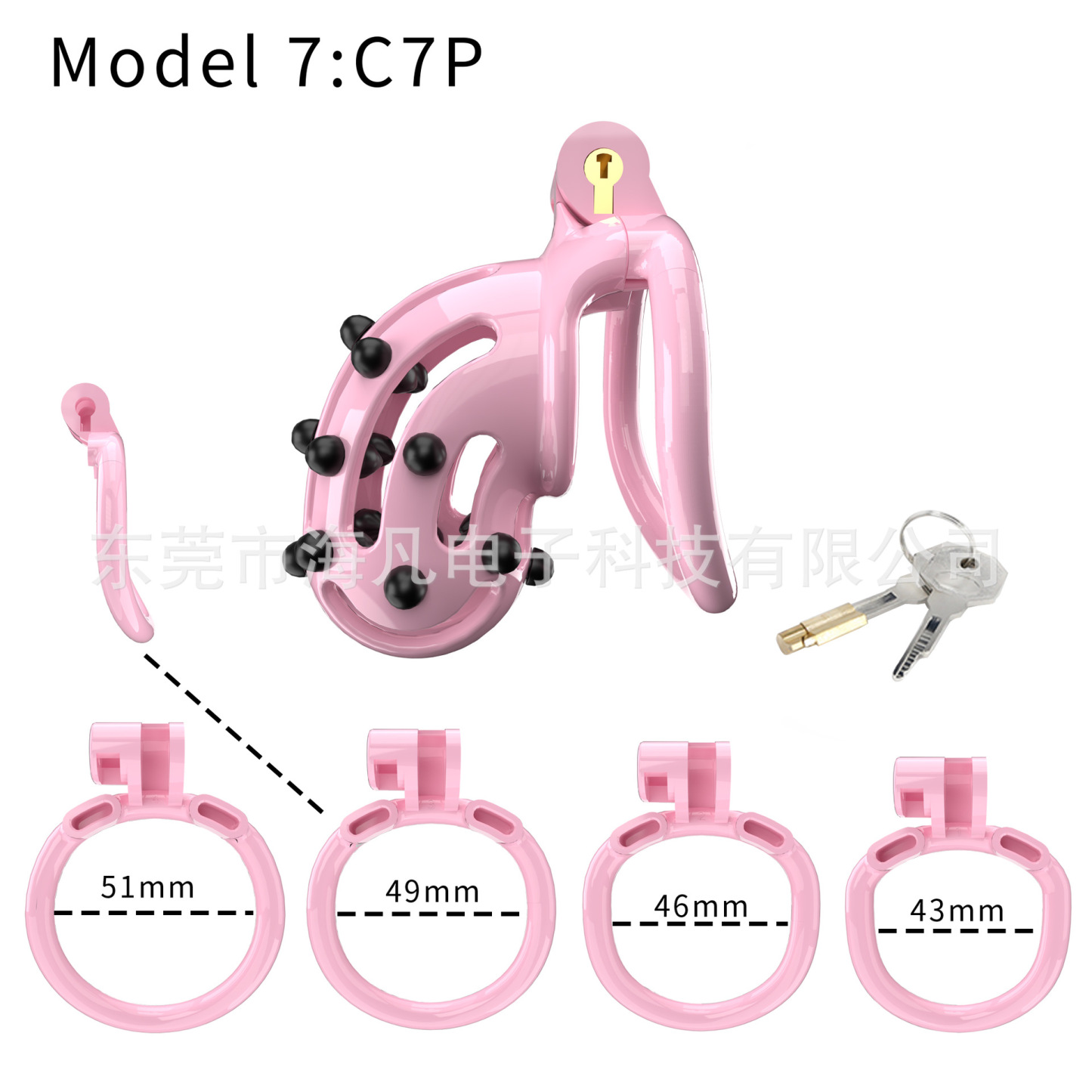 Cobra Chastity Cage with Spikes & 4 Rings -WeLovePlugs